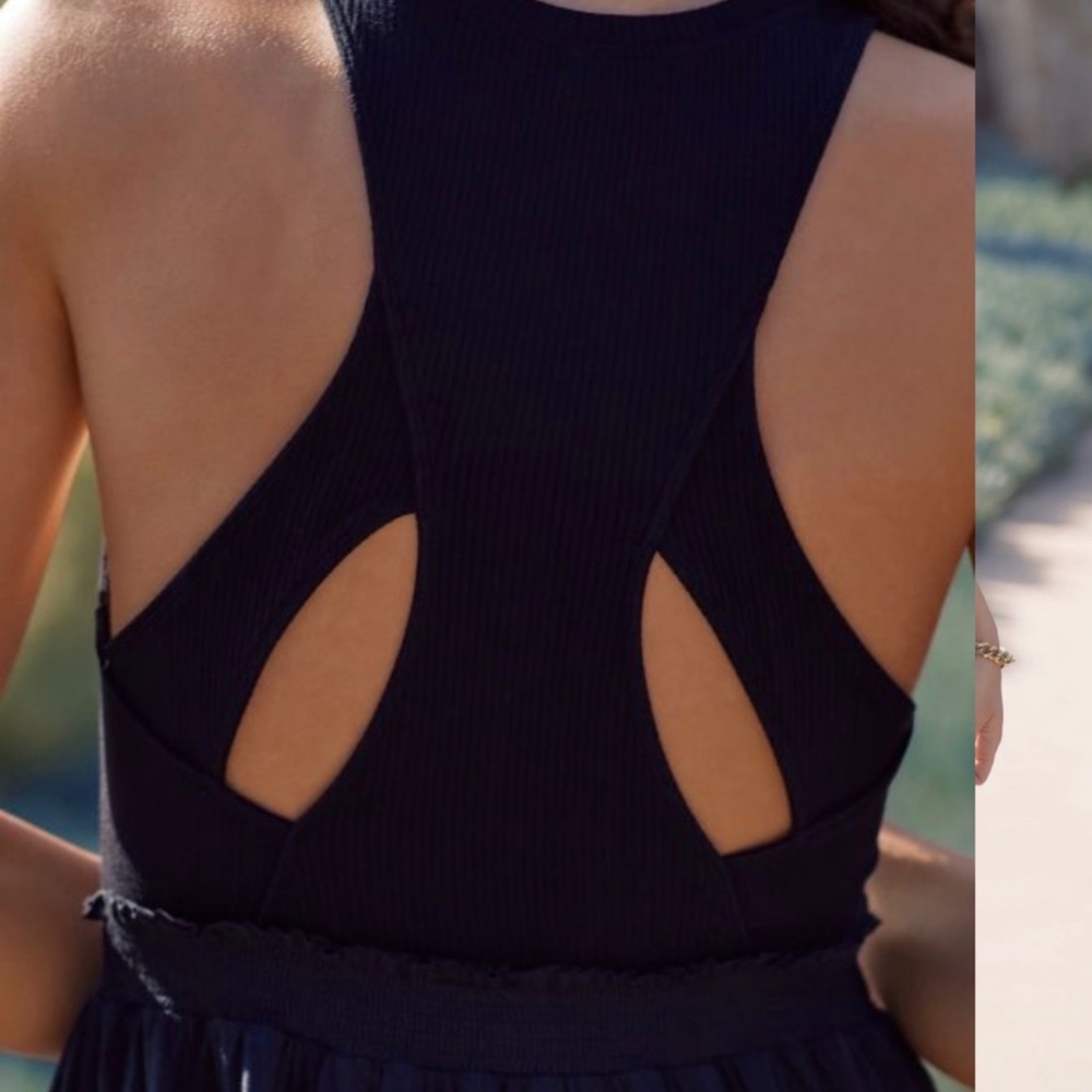 Anthropologie Daily Practice Jump-High Cut-Out Dress S - Picture 4 of 10